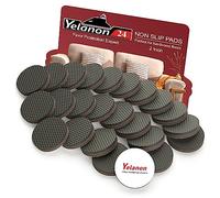 Yelanon Non Slip Furniture Pads 24 pcs 2" Furniture Grippers, Non Skid Furniture Pads Floor Protectors Self Adhesive Rubber Furniture Feet - Anti Slide Furniture Floor Protector