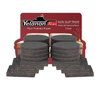 Yelanon Non Slip Furniture Pads - 32pcs 2“ Furniture Grippers, Non Skid for Furniture Legs,Self Adhesive Rubber Feet Furniture Feet,Anti Slide Furniture Hardwood Floors Protectors