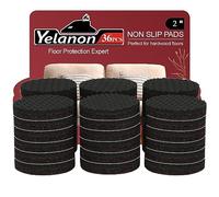 Yelanon Non Slip Furniture Pads - 36 Pcs 2" Non Skid Furniture Grippers, Self Adhesive Rubber Feet - Anti Slide Floor Protector