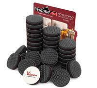 Yelanon Non Slip Furniture Pads 36 pcs 25mm Anti Skid Stopper Self Adhesive Rubber Feet Furniture Pads Wood Floor Protector for Furniture Grippers on Hardwood Floor Protectors Chair Leg