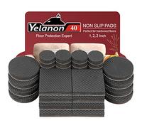 Yelanon Non Slip Furniture Pads 40 pcs(1+2+2)" Furniture Grippers Hardwood Floors, Non Skid for Furniture Leg,SelfAdhesive Rubber Furniture Feet, Anti Slide Furniture Floor Protector