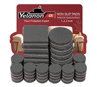Yelanon Non Slip Furniture Pads -48 pcs(1+2+2)" Furniture Grippers, Non Skid for Furniture Legs,Self Adhesive Rubber Furniture Feet, Anti Slide Furniture Hardwood Floor Protector