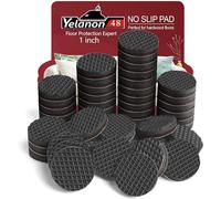 Yelanon Non Slip Furniture Pads -48 pcs 25mm Furniture Grippers,Self Adhesive Rubber Feet Furniture Feet,Anti Slide Furniture Hardwood Floor Protector for Keep Furniture Stoppers