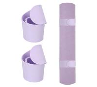 YELARXI 2Pcs Yoga Mat Strap Slap Band, One Snap Yoga Mat Slap Band for Keep Mats Tightly Rolled Adjustable Exercise Mat Sling Holder - Fitting for (Women Pilates/Gym Workout), Light Purple