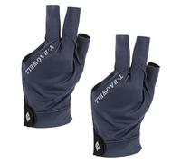 YELARXI 3 Finger Pool Glove Left Hand, Billiard Gloves for Shooter Carom Pool Snooker Cue Accessories 1 Pcs & Blue-Fitting for (Men/Women)
