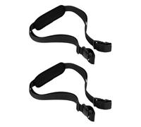 YELARXI Adjustable Beach Chair Carry Straps, Heavy Duty Replacement Universal Shoulder Straps for Folding, 2 Pack & Black - Fitting for (Camping/Picnics/Backpacking/Outdoor)