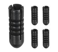 YELARXI Aluminum Dart Flights, Dart Flight Protectors Fixed 90 Degrees Wing Savers Protectors, 0.11"x0.35" & 9 Pcs & Black - Fit For(Professional Competition/Steel & Plastic Flight)