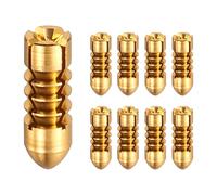 YELARXI Aluminum Dart Flights, Dart Flight Protectors Fixed 90 Degrees Wing Savers Protectors, 0.11"x0.35" & 9 Pcs & Gold - Fit For(Professional Competition/Steel & Plastic Flight)