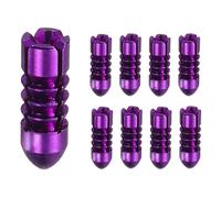 YELARXI Aluminum Dart Flights, Dart Flight Protectors Fixed 90 Degrees Wing Savers Protectors, 0.11"x0.35" & 9 Pcs & Purple - Fit For(Professional Competition/Steel & Plastic Flight)
