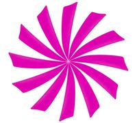 YELARXI Arrow Vanes Turkey Archery Arrows Feather Fletching, 3 Inch Left Wing Fit for Hunting Target Shooting (25Pcs Pink)
