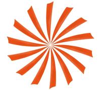 YELARXI Arrow Vanes Turkey Archery Arrows Feather Fletching, 4 Inch Left Wing Fit for Hunting Target Shooting (25Pcs Orange)