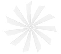 YELARXI Arrow Vanes Turkey Archery Arrows Feathers Fletching, 3 Inch Left Wing Fit for Hunting Target Shooting - Shield Cut (25Pcs, White)