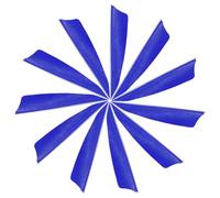 YELARXI Arrow Vanes Turkey Archery Arrows Feathers Fletching, 3 Inch Right Wing Fit for Hunting Target Shooting - Shield Cut (25Pcs, Dark Blue)