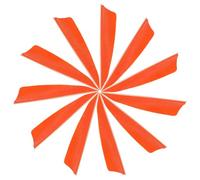 YELARXI Arrow Vanes Turkey Archery Arrows Feathers Fletching, 3 Inch Right Wing Fit for Hunting Target Shooting - Shield Cut (25Pcs, Orange)