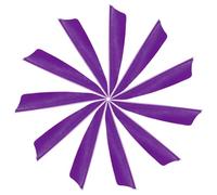 YELARXI Arrow Vanes Turkey Archery Arrows Feathers Fletching, 3 Inch Right Wing Fit for Hunting Target Shooting - Shield Cut (25Pcs, Purple)