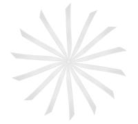 YELARXI Arrow Vanes Turkey Archery Arrows Feathers Fletching, 5.5 Inch Right Wing Fit for Hunting Target Shooting - Knife Shaped (20Pcs, White)