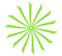 YELARXI Arrow Vanes Turkey Archery Arrows Feathers Fletching, 6 Inch Left Wing Fit for Hunting Target Shooting (20Pcs, Neon Green)