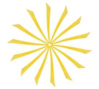 YELARXI Arrow Vanes Turkey Archery Arrows Feathers Fletching, 6 Inch Left Wing Fit for Hunting Target Shooting (20Pcs, Yellow)