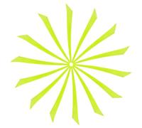 YELARXI Arrow Vanes Turkey Archery Arrows Feathers Fletching, 6 Inch Left Wing Fit for Hunting Target Shooting (20Pcs, Neon Yellow)