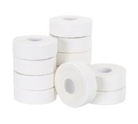 YELARXI Athletic Sports Tape, Athletic Tape Strong Adhesive Easy Tear with Serrated Edges - Fitting for (Athletes/Sport Trainer/Gymnastics/Boxing) 13.7M x 2.5cm, 12 Rolls, White