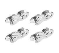 YELARXI Bicycle Missing Link, 11 Speed Reusable Bike Chain Master Quick Link Bicycle Chain Replacement Kit Coupling 4Pairs & Silver - Fitting For(Mountain/Road/Racing Bikes)