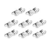 YELARXI Bicycle Missing Link, 9 Speed Reusable Bike Chain Master Quick Link Bicycle Chain Replacement Kit Coupling 8Pairs & Silver - Fitting For(Mountain/Road/Racing Bikes)