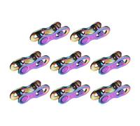 YELARXI Bicycle Missing Link, 9 Speed Reusable Bike Chain Master Quick Link Bicycle Chain Replacement Kit Coupling 8Pairs & Colorful - Fitting For(Mountain/Road/Racing Bikes)