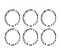 YELARXI Bike Ball Bearings, Bicycle Crank Bearing Retainer Stainless Steel Caged Wheel #5-Fitfor (MTB Bike Crank-Bottom Bracket-Frame Bearing Repair) 5/32" x 20 Balls & 6 Pack & Silver