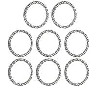 YELARXI Bike Ball Bearings, Bicycle Crank Bearing Retainer Stainless Steel Caged Wheel #5-Fitting for (MTB Bike Crank-Bottom Bracket-Frame Bearing) 3/16" x 20 Balls & 8 Pack & Silver