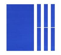 YELARXI Billiard Cloth Pool Table Felt, 7ft with 6 Cloth Strips Thickened Fit for Home Clubs Bars Indoor Sports Games (1Set, Blue)