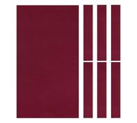 YELARXI Billiard Cloth Pool Table Felt, 9ft with 6 Cloth Strips Thickened Fit for Home Clubs Bars Indoor Sports Games (1Set, Red)