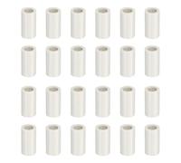 YELARXI Billiard Cue Ferrules, Pool Cue Ferrule Snooker Pool Stick Tips Replacement Accessories & 12Pcs & 13.5x25mm &White - Fitting for (Billiards Stick/Pool Hall)
