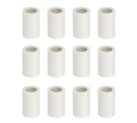 YELARXI Billiard Cue Ferrules, Pool Cue Ferrule Snooker Pool Stick Tips Replacement Accessories & 12Pcs & 12x20mm &White - Fitting for (Billiards Stick/Pool Hall)