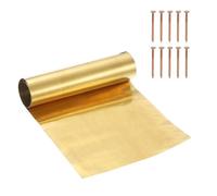 YELARXI Brass Sheet Roll Metal Film Brass Foil Plate, 0.1 x 200 x 1000mm 28 Gauge(0.1mm) Thickness Fit for DIY Crafts Electrical Repair - Cylinder(1 Pack, Brassy)