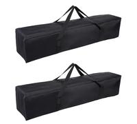 YELARXI Camp Chair Replacement Bag, Camping Folding Chair Storage Bag Large Zippered with Handle Strap, 39 x 8 x 8 Inch Fit for Outdoor Travel Tent Storage (2 Pack, Black)