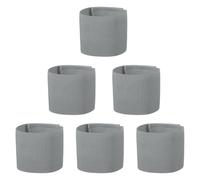 YELARXI Captain Armbands, Adjustable Leader Arm Bands for Soccer Elastic Team Sport Arm Band 6Pcs & Gray-Fitting for Youth Adult Football/Volleyball/Rugby