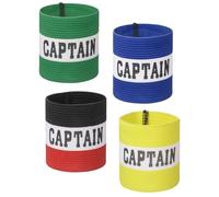 YELARXI Captain Armbands, Soccer Captain Armband Elastic Adjustable Leader Band Team Sport Bands, 4Pcs & Color Set 2 & 8.3" - Fit for (Adult Youth Football/Basketball/Rugby Training)