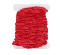 YELARXI Chenille Fly Tying Thread, Fly Tying Materials Rayon Chenille Line Flies Thread Supplies 5M & Red - Fitting for Making Flies Patterns Fishing Hook Jig Fishing Accessories