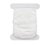 YELARXI Chenille Fly Tying Thread, Fly Tying Materials Rayon Chenille Line Flies Thread Supplies 5M & White - Fitting for Making Flies Patterns Fishing Hook Jig Fishing Accessories