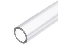 YELARXI Clear PVC Pipe, High Impact Rigid Tube Round Pipe Plastic Vinyl Tube - Fitting for (Garden/Home/Dust Collection/Aquarium/Fish Tank), 0.79" ID & 0.98" OD & 1.08ft