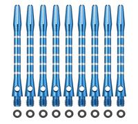 YELARXI Dart Shafts for Steel Tip, Medium 2BA Thread Aluminum Dart Shaft Set with Black Rubber Ring Replacement Accessories For (Darts Training/Sharpener), 48mm & 20 Set & Blue