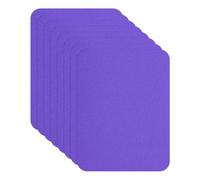 YELARXI Down Jacket Repair Patches, 12.5x9.5x0.03cm Fit for Self Adhesive Fabric Pre-Cut Waterproof Fabric Patches for Jackets Clothing Tent Sleeping Bags (8 Pack, Purple)