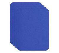 YELARXI Down Jacket Repair Patches, 12.5x9.5x0.03cm Fit for Self Adhesive Fabric Pre-Cut Waterproof Fabric Patches for Jackets Clothing Tent Sleeping Bags (4 Pack, Blue)