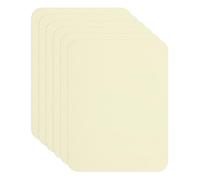 YELARXI Down Jacket Repair Patches, 12.5x9.5x0.03cm Fit for Self Adhesive Fabric Pre-Cut Waterproof Fabric Patches for Jackets Clothing Tent Sleeping Bags (6 Pack, Beige)