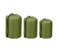 YELARXI Drawstring Bag with Toggle, Cinch and Ditty Pouch Portable Outdoor Products Ditty Bag 3 Size & 3Pcs & Army Green - Fit For(Backpacking/Camping/Traveling)