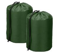 YELARXI Drawstring Bag with Toggle, Cinch and Ditty Pouch Portable Outdoor Products Ditty, Dark Green, 3x7", Modern