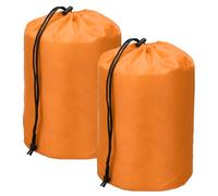 YELARXI Drawstring Bag with Toggle, Cinch and Ditty Pouch Portable Outdoor Products Ditty, Orange, 5x10", Modern