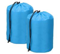 YELARXI Drawstring Bag with Toggle, Cinch and Ditty Pouch Portable Outdoor Products Ditty, Sky Blue, 5x10", Modern