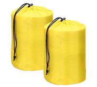 YELARXI Drawstring Bag with Toggle, Cinch and Ditty Pouch Portable Outdoor Products Ditty, Yellow, 4x8", Modern