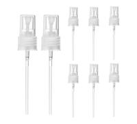 YELARXI Fine Mist Spray Top, Spray Bottle Top Nozzle Sprayer Reusable Replacement for 20 Caliber Bottles Pump - Fitting For(Essential Oil Bottles/Perfumes/Cleaning Solution) 8 Pcs & Clear